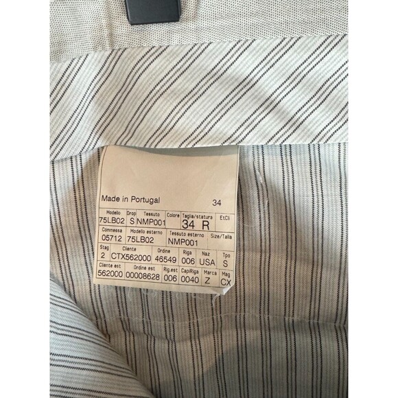 Ermenegildo Zegna Mens Pants Gray Dress Straight Trouser Workwear Formal 34x31 - Picture 7 of 14